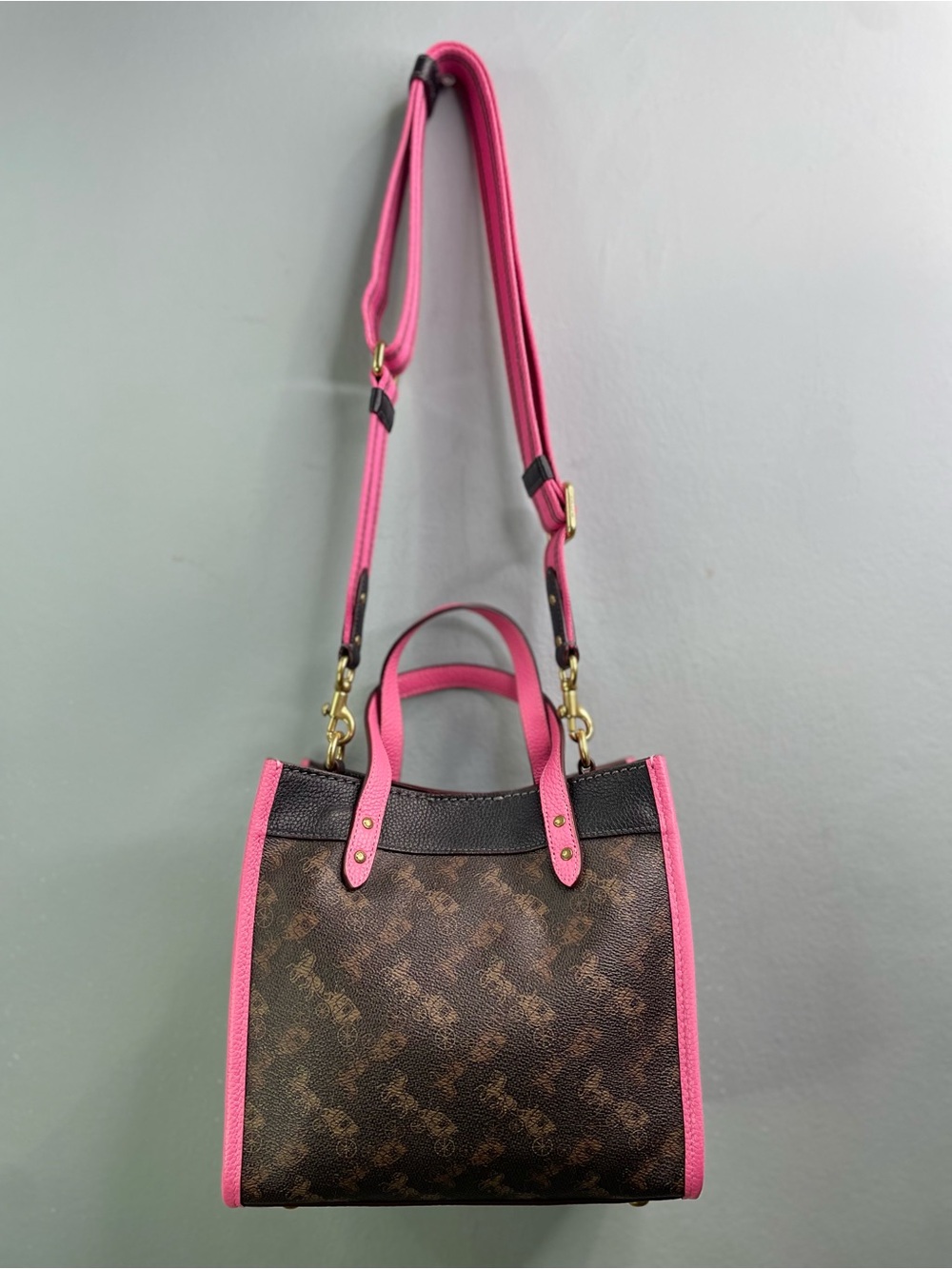 Coach Field Tote 22 in Truffle Petunia - Picture 11 of 15